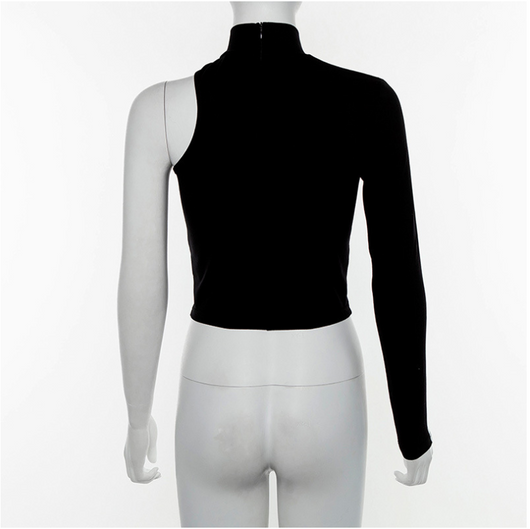 Playera Asimétrica con Hombro Descubierto - Image 9