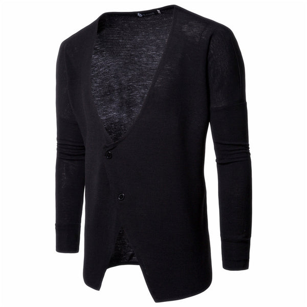 Cardigan Tejido Holgado con Cuello en V para Hombre