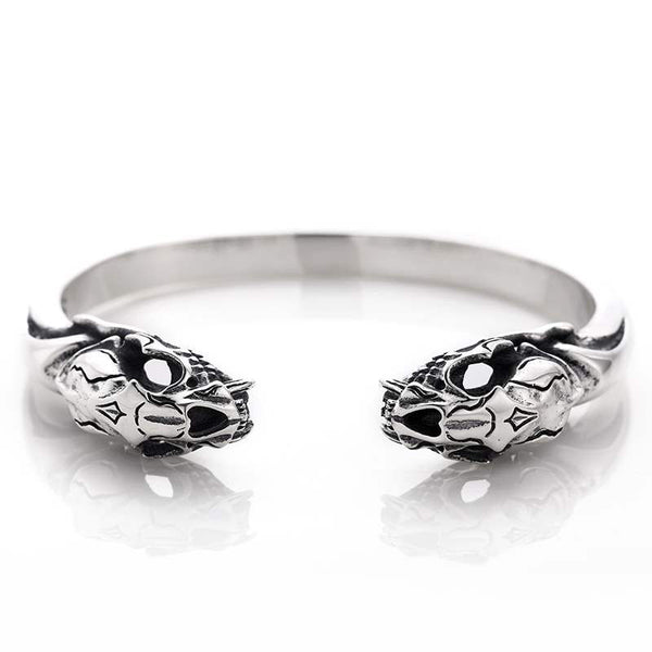 Pulsera de Plata Esterlina 925 Calavera Beast para Hombre - Image 3