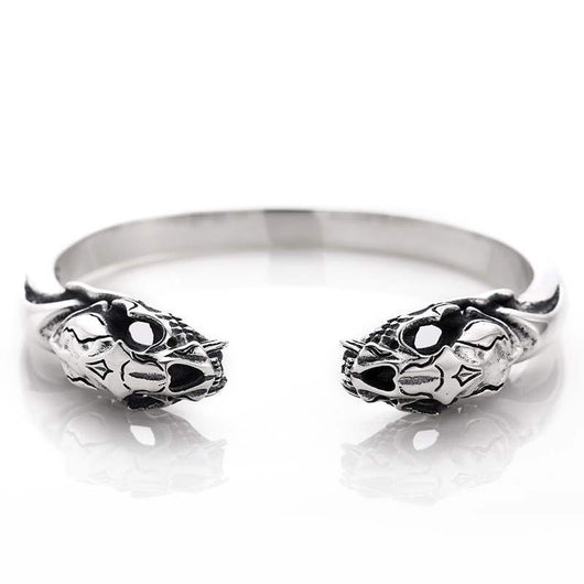 Pulsera de Plata Esterlina 925 Calavera Beast para Hombre - Image 3