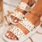 Sandalias de Moda Verano con Tachas y Suela Gruesa