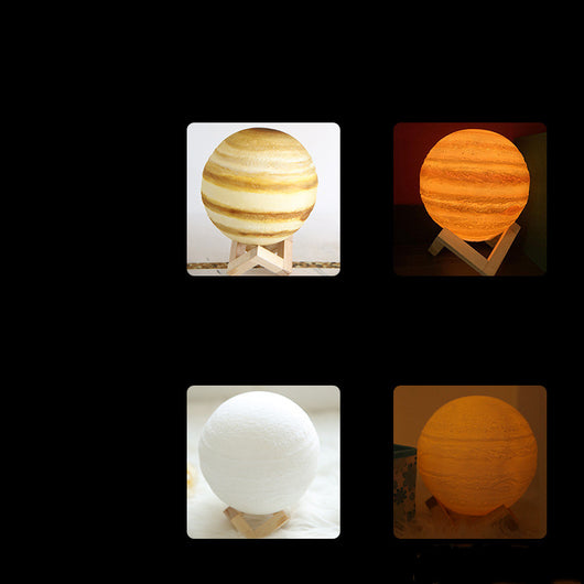 Lámpara de Mesa LED Lunar - Luz Nocturna Creativa Júpiter para Cabecera - Image 6