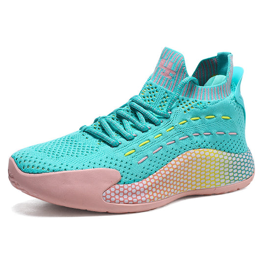 Tenis Casual Flyknit para Hombre - Sneakers Modernos Gris Cemento - Image 4