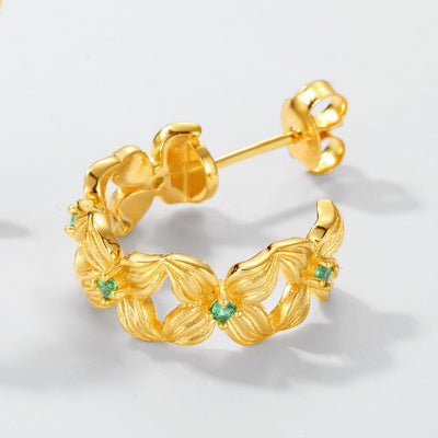 Aretes de Pétalos Lujo Asequible para Mujer - Image 9