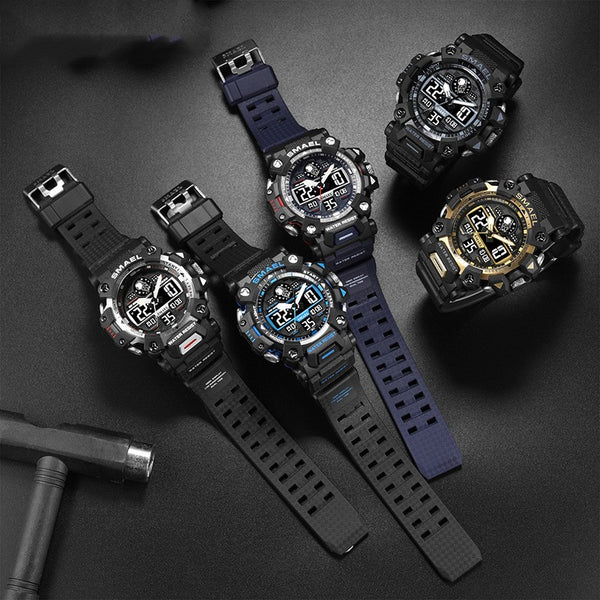 Reloj Deportivo Multifuncional con Luz LED para Exteriores