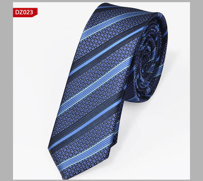 Corbata Angosta Estilo Británico 5cm - Teñida en Fibra de Poliéster