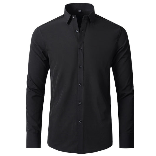 Camisa Ejecutiva de Línea Delgada en Color Sólido - Image 10