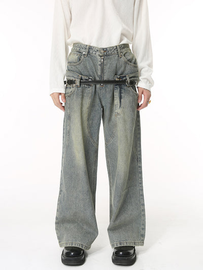 Jeans Hip Hop Hombre Cintura Suelta Diseño Verano - Image 15