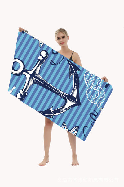 Toalla de Playa Secado Rápido con Estampado Duplex - Image 10