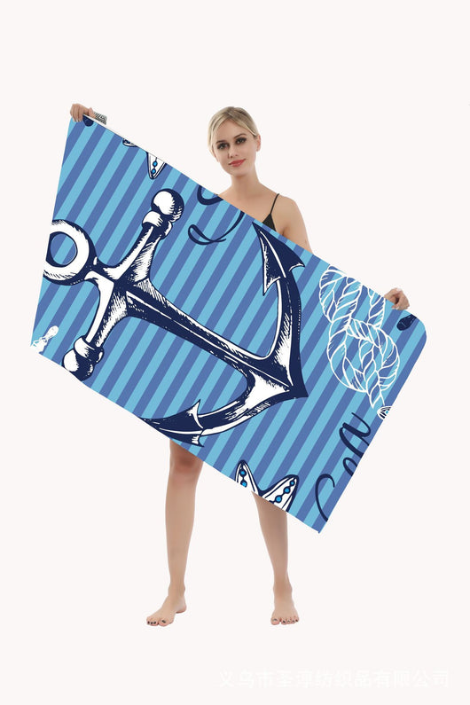 Toalla de Playa Secado Rápido con Estampado Duplex - Image 10