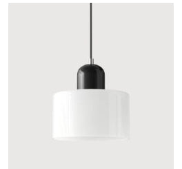 Lámpara Colgante Redonda de Vidrio Crema - Diseño Minimalista - Image 11
