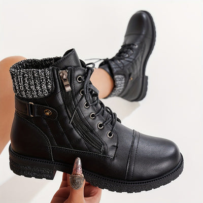 Botas Tobilleras con Cierre Lateral y Tacón Bajo para Mujer - Image 6