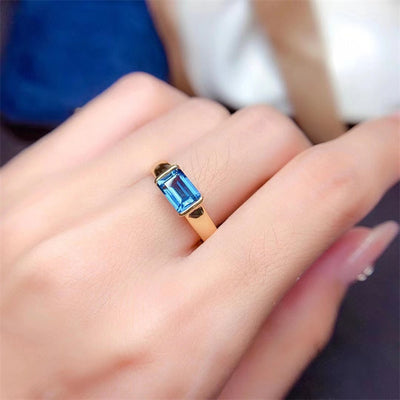 Anillo de Topacio Natural Plata 925 para Mujer - Image 8