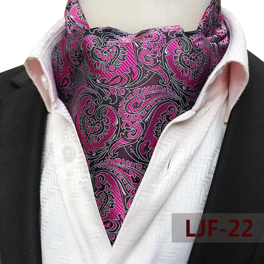 Bufanda Jacquard de Poliéster Estilo Británico para Hombre - Image 27
