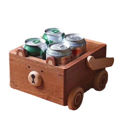 Carrito Organizador de Madera Maciza para Peluches y Juguetes - Image 5
