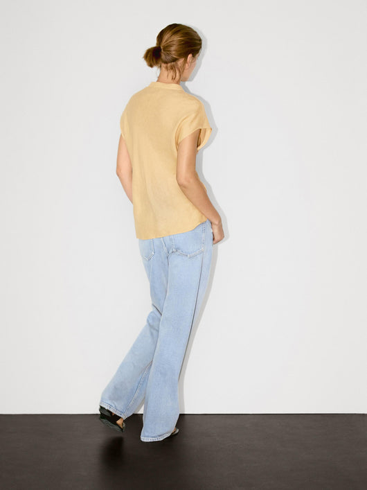 Blusa Lino Puro Cuello V Sin Mangas - Estilo Old Money Minimalista - Image 9