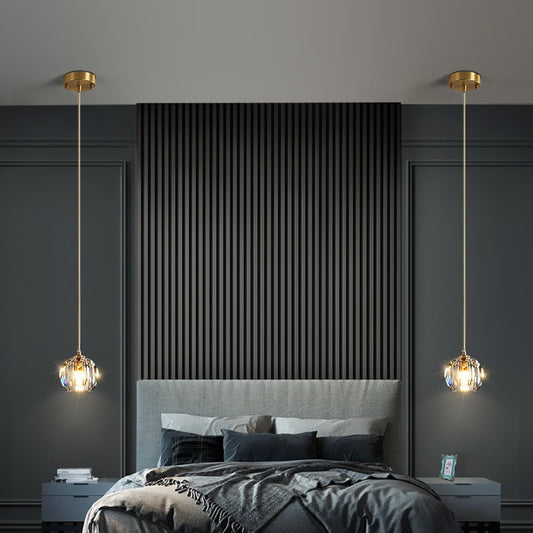 Lámpara Colgante de Cristal LED Minimalista Postmoderna para Comedor - Image 2