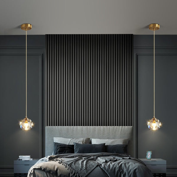 Lámpara Colgante de Cristal LED Minimalista Postmoderna para Comedor