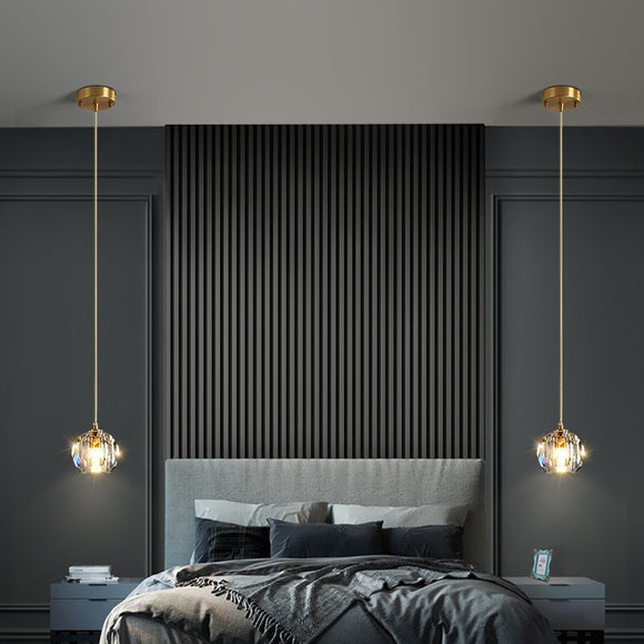 Lámpara Colgante de Cristal LED Minimalista Postmoderna para Comedor