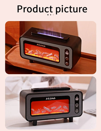 Difusor Ultrasónico 200ml con Chimenea 3D y Luz LED - Aromatizador de Aceites Esenciales - Image 12