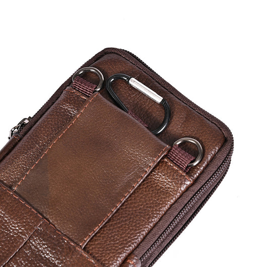 Bolsa de Cintura de Cuero Multifuncional para Hombre - Estilo Outdoor - Image 17