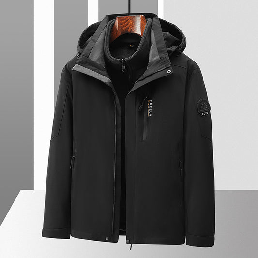 Chaqueta 3 en 1 Impermeable y Cortavientos con Forro Desmontable