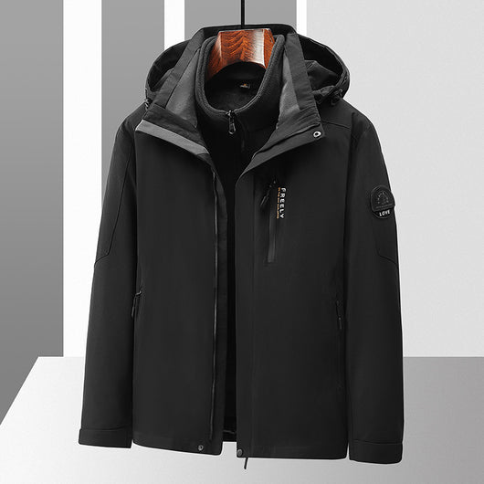 Chaqueta 3 en 1 Impermeable y Cortavientos con Forro Desmontable