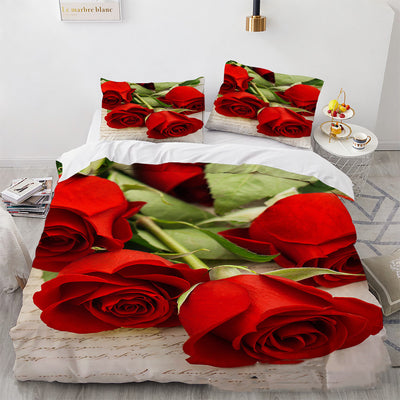 Set de 3 Piezas Impresión 3D Serie Rosas para el Hogar - Image 2