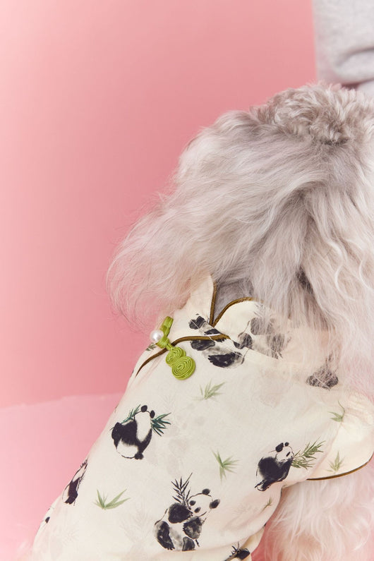 Chaleco sin Mangas Estilo Chino para Mascotas - Diseño Panda Teddy Schnauzer Bichón - Image 11
