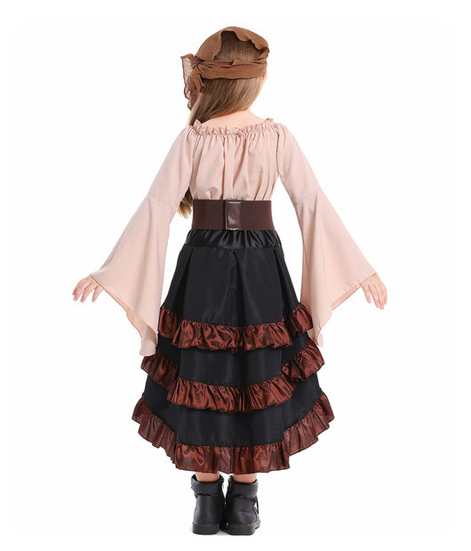 Vestido Halloween Asimétrico con Volantes y Cintura Alta - Image 11