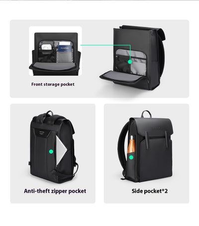 Mochila Ejecutiva Ligera de Gran Capacidad con Compartimento para Laptop - Image 16