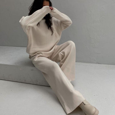 Conjunto de Sudadera Suelta y Pantalón Casual para Mujer - Image 4