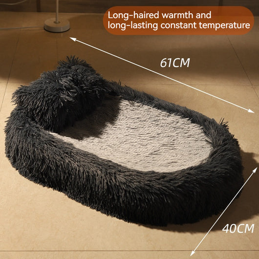 Cama Térmica Ovalada de Lana para Mascotas - Nido Acogedor Invierno - Image 9