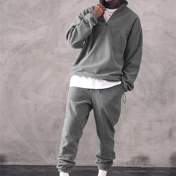 Sudadera Cuello Alto Holgada Acolchada para Hombre