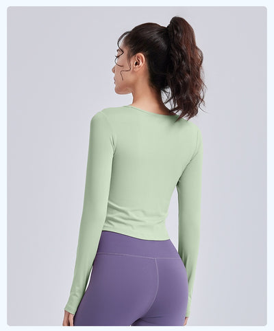 Top Deportivo Ajustado con Detalle Hueco y Fruncido para Pilates y Yoga - Image 14