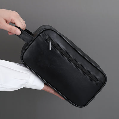 Bolsa de Aseo Viaje Doble Compartimento Cuero PU Hombre - Image 7