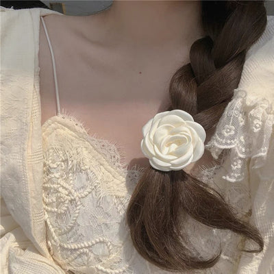 Cinta para Cabello Rosa Vintage con Estilo Óleo Artístico - Image 5
