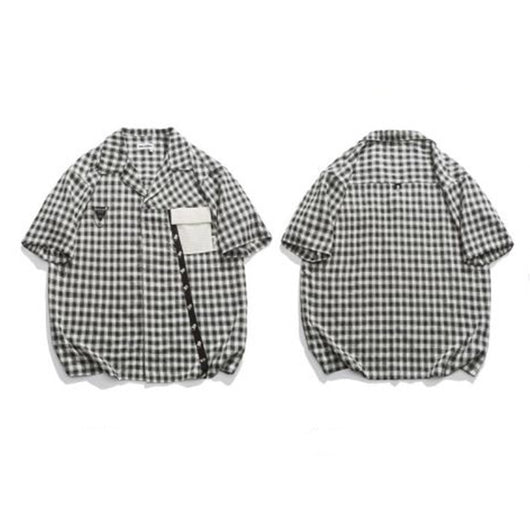 Camisa Cuadros Holgada Deportiva Unisex - Estilo Casual Moderno - Image 2