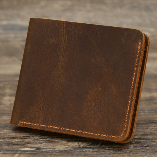 Billetera de Cuero Crazy Horse Estilo Retro Europeo Americano para Hombre - Image 19
