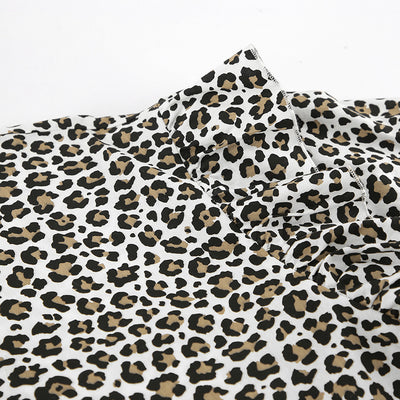 Blusa Leopardo con Volantes Manga Larga para Mujer - Image 16