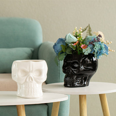 Maceta de Cerámica Calavera con Diseño Cartoon - Image 10