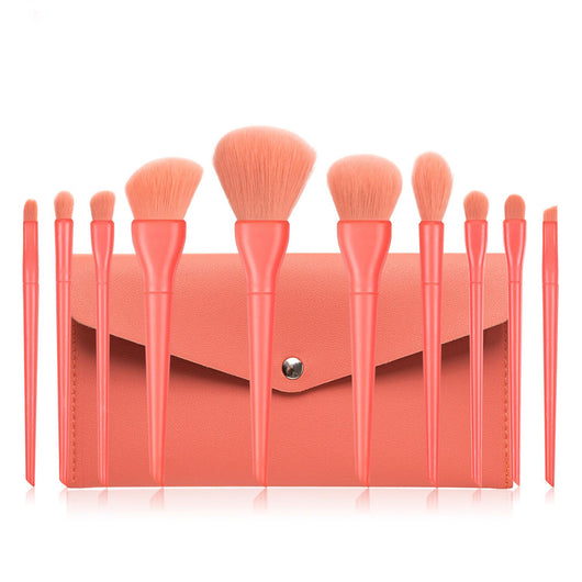 Set de 10 Brochas de Maquillaje Colores Pastel con Cerdas Suaves - Image 5