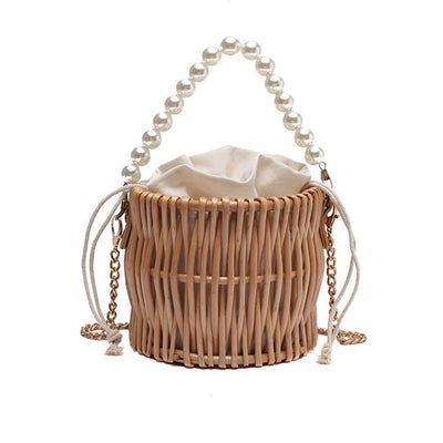 Bolso Bandolera Estilo Occidental con Cadena de Perlas - Diseño Versátil - Image 8