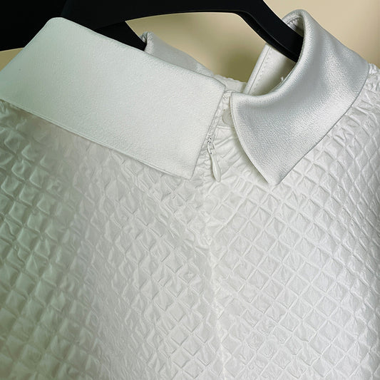Camisa Suelta con Solapas Grandes para Mujer - Estilo Literary - Image 2