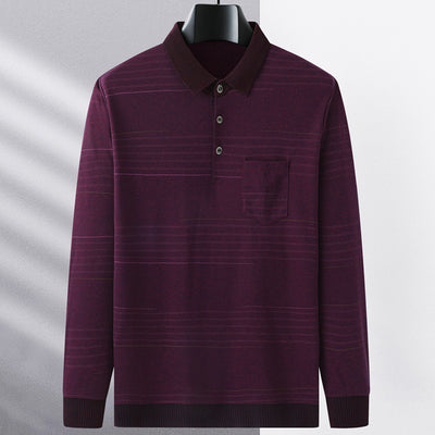 Camiseta Manga Larga Clásica para Hombre Primavera - Image 3