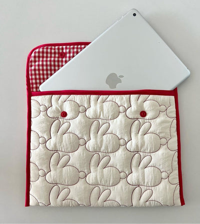 Bolsa Portátil para Tablet con Patrón de Conejo Bordado - Image 13
