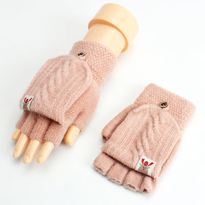 Guantes Tejidos de Lana Fina sin Dedos - Diseño Clásico - Image 10