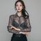 Blusa Transparente de Malla Ultrafina Sexy