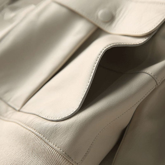 Chaqueta Recta de Cuello Redondo con Hilo Temperado - Image 12