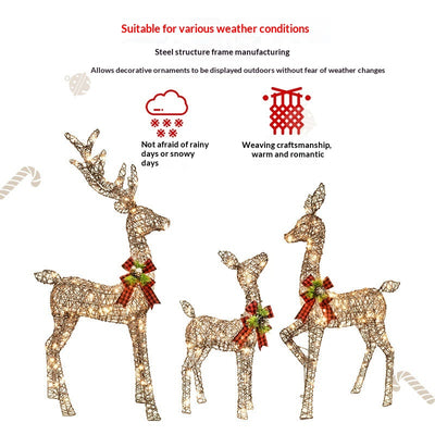 Lámpara Decorativa LED Reno Navideño con Luz Brillante - Image 5